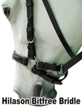 Leather English Bitless Bridle Horse Reins Bitfree Black Hilason