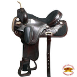 17 In Flex Tree Western Horse Saddle American Leather Trail Barrel Racing - Uhorse