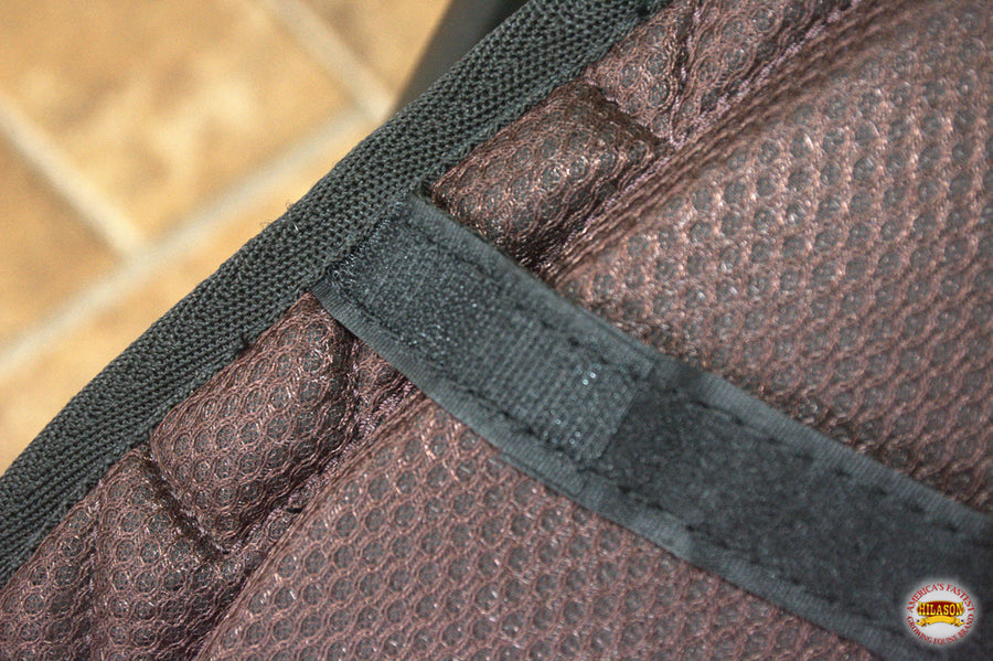 Hilason Dressage Memory Foam English Saddle Pad With Anti Slip Base Brown