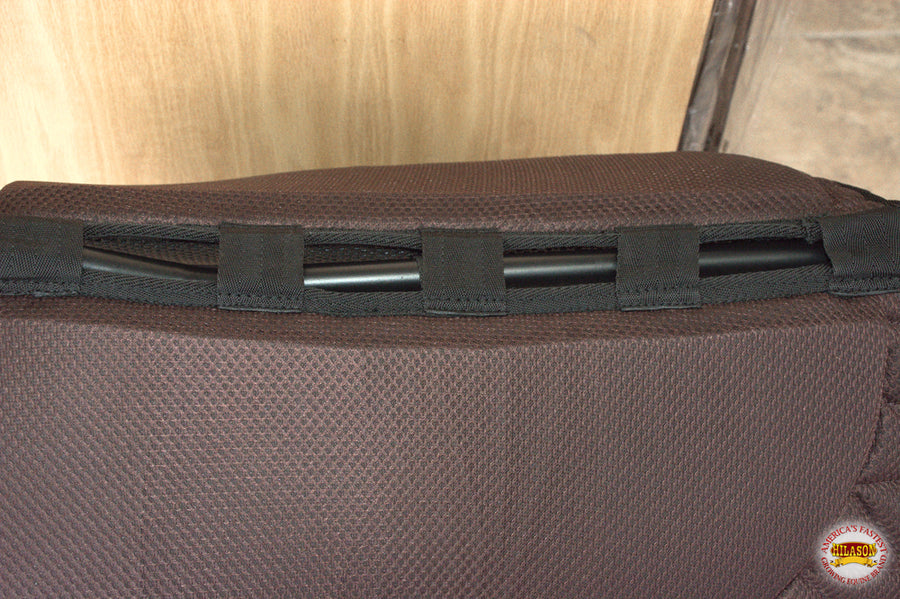 Hilason Dressage Memory Foam English Saddle Pad With Anti Slip Base Brown