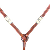 Western Horse Breast Collar Tack American Leather Mahogany Hilason