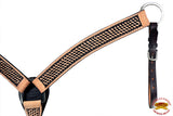 HILASON Western Horse Headstall Breast Collar Set Tack Genuine American Leather | For Horses Headstalls