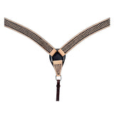 HILASON W. H. Breast Collar Tk. Genuine American Leather Basket Weave by Hilason – Cowboy and equestrian accessories