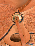 Hilason Western Horse Wade Saddle American Leather Ranch Roping Tan