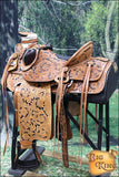 Western Horse Wade Saddle American Leather Ranch Roping Tan W/ Black