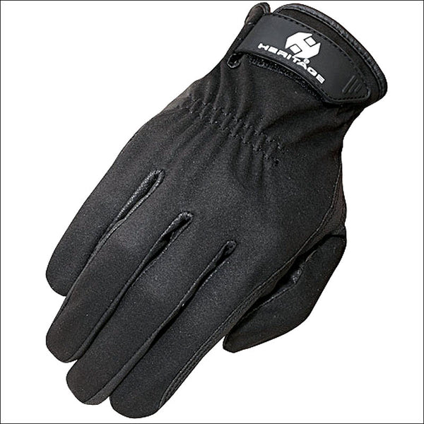 Heritage Tech Pro Glove H. Equestrian Riding Black by Hilason – Cowboy and equestrian accessories