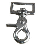 2 Pack 5/8 In. Horse Tack Die Cast Trigger Snap Square Eye Nickel Plated - Uhorse