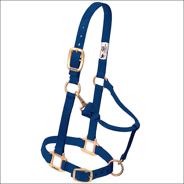 Navy Original Adjustable Chin Throat Snap Halter 3/4" Suckling - Uhorse