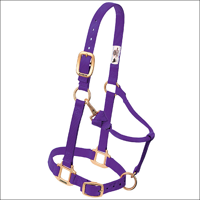 Purple Original Adjustable Chin Throat Snap Halter 3/4" Suckling - Uhorse