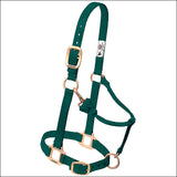 Hunter Green Weaver Adjustable Chin Throat Snap Halter 3/4" Weanling Pony