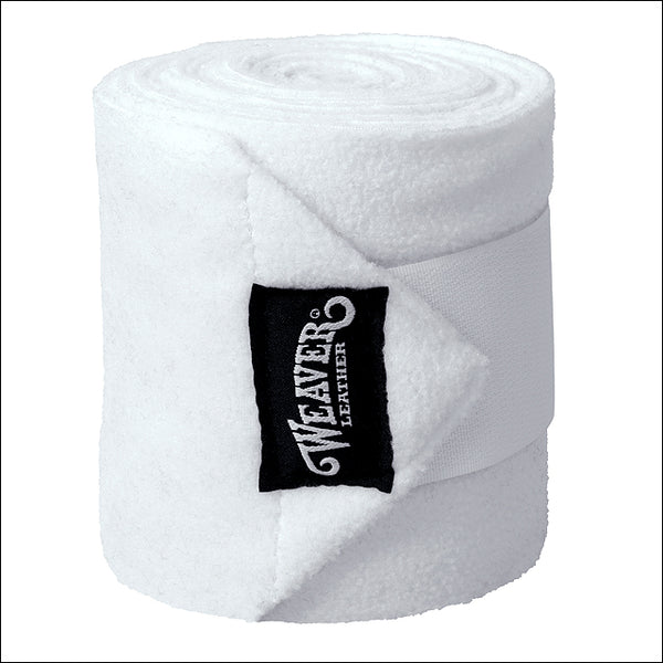 White Western Tack Polo Horse Leg Wraps Set Of Four - Uhorse