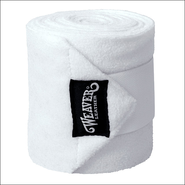 White Western Tack Polo Horse Leg Wraps Set Of Four - Uhorse