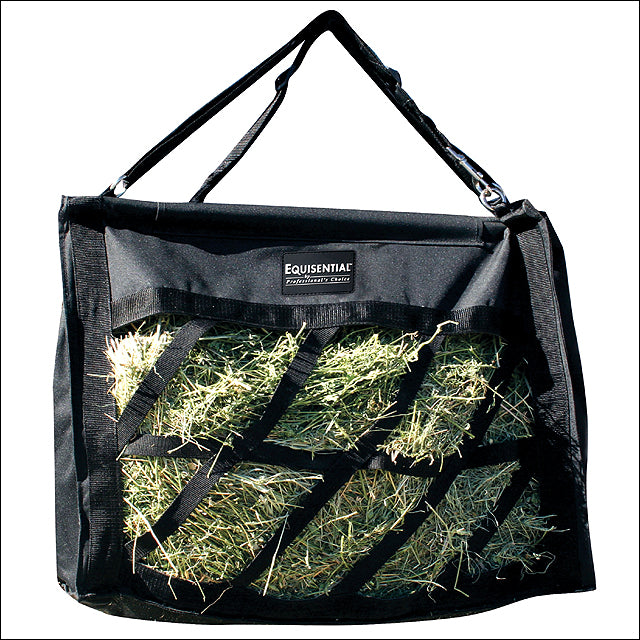 21X21X11 Professional Choice Horse Tack Equisential Hay Bag Black - Uhorse