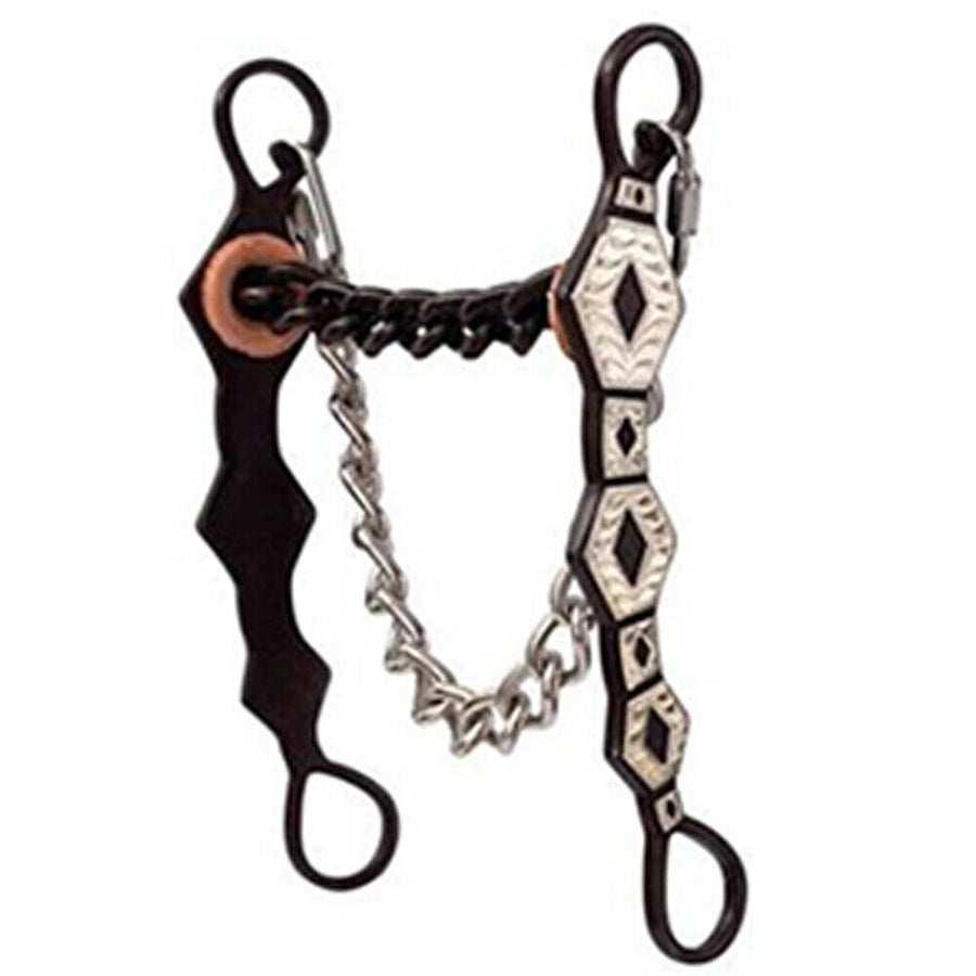 Hilason Western Horse Tack Stainless Steel Antique Brown Bit