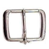 1-3/4" Stainless Steel Back Cinch Horse Tack Flat Buckle W/Roller 4 Pcs