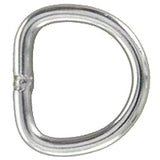 Set Of 16 Hilason Horse Tack 2Mm Thick Nickel Plated Steel Wire Welded Dee Ring