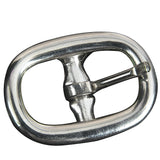 5/8" Hilason Nickel Plated Die Cast Center Bar Buckle Horse Western Tack Saddle