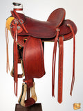 Western Horse Wade Saddle American Leather Ranch Roping Mahogany