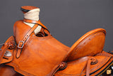 Western Horse Wade Saddle American Leather Ranch Roping Tan