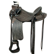 HILASON Western Horse Wade Saddle American Leather Ranch Roping Antique Black | Hand Tooled & For Horses