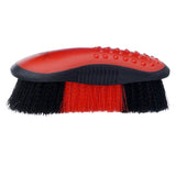 Tough 1 Horse Tack Great Grip Brush W/ Stiff Bristles Rubber Grip Red