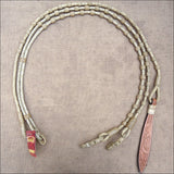 HILASON Western Genuine Leather Rawhide Horse Show Romal Reins