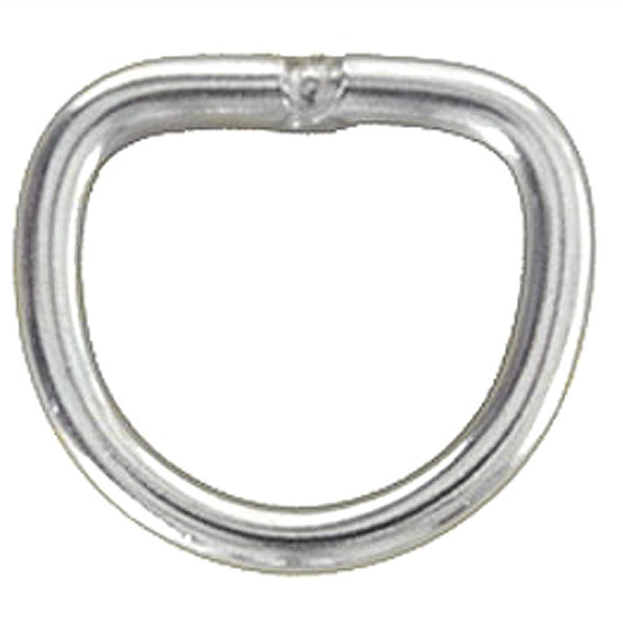 Pack Of 10 1 In Western Horse Tack Welded Wire Nickel Plated Dee Rings - Uhorse