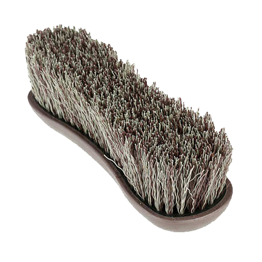 Horze Western Horse Soft Grip Dandy Brush Short Bristle Brown