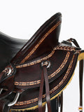 Western Horse Saddle American Leather Ranch Roping Trail Hilason Dark Brown