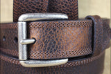 M&F Western Leather Belt Ariat Working Men Textured Triple Stitched Brown