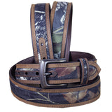 34 Inch M&F W. Tk. Nocona Mossy Oak Brown Leather Mens Belt by Hilason – Cowboy and equestrian accessories