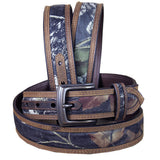 36 Inch W. Tk. Nocona Mossy Oak Brown Leather Mens Belt by Hilason – Cowboy and equestrian accessories