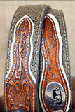 Western Nocona Mens Belt Cowboy Prayer Concho Dark Chocolate 32-46 Ines