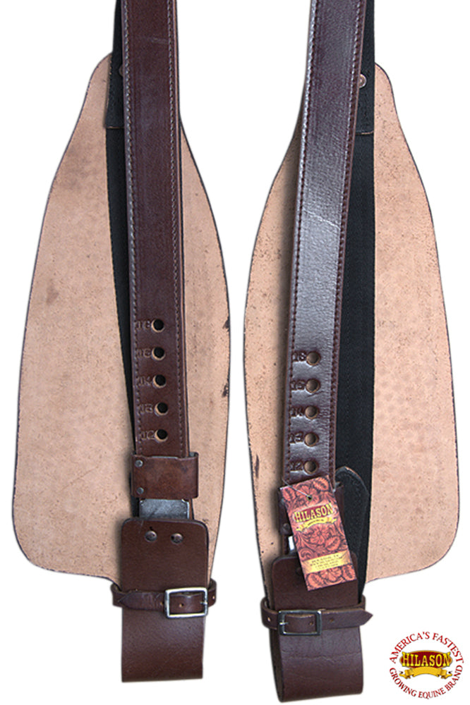 Hilason Leather Saddle Replacement Fender Pair With Hobble Strap Adult