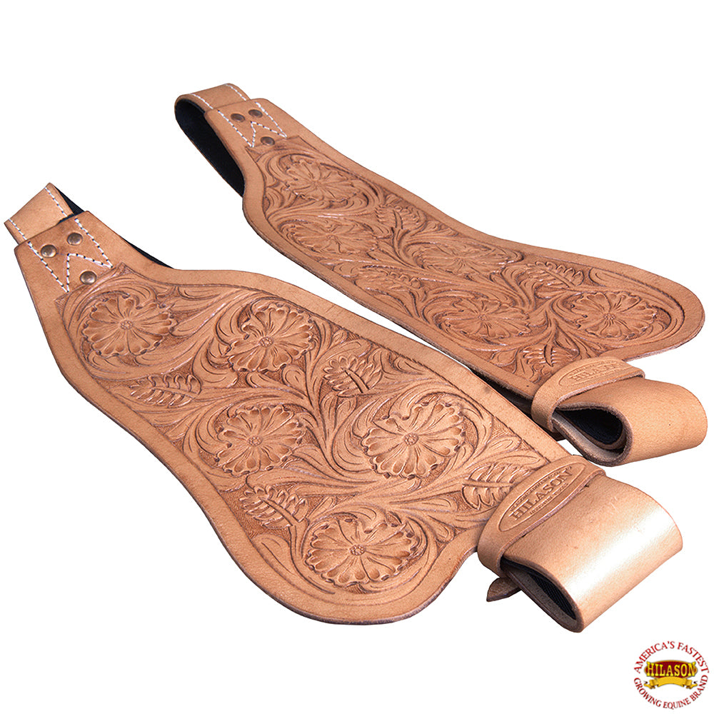 Hilason Leather Saddle Replacement Fender Pair With Hobble Strap Adult