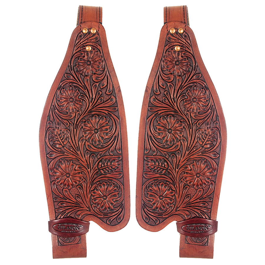 Hilason Leather Saddle Replacement Fender Pair With Hobble Straps Adult - Uhorse