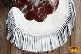 HILASON Bull Riding Chinks Pro Rodeo Bronc Genuine Hair On Leather | Handmade Chaps Western for Adults Hand Tooled Adult