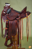 Western Horse Saddle American Leather Wade Ranch Roping Dark Brown Hilason