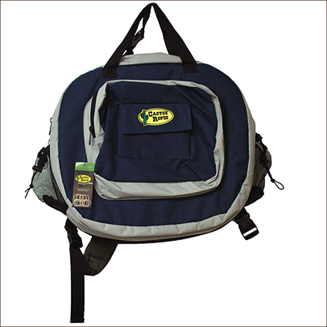 Navy and gray nylon backpack with mesh side pockets - Uhorse