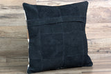 Western Cowhide Leather Hair On Patchwork Cushion Pillow Cover