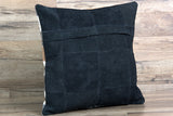 Western Cowhide Leather Hair On Patchwork Cushion Pillow Cover