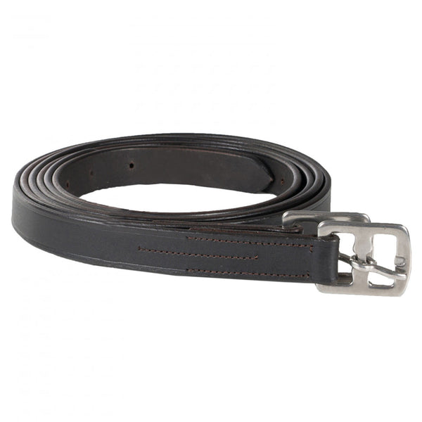 Horze Stirrup Leathers Durable and Secure for Equestrian Riding Dark Brown - Uhorse