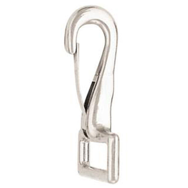 5/8 X 1-1/2 In Die Cast Horse Loopeye Spring Snap Nickel Plated - Uhorse