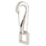 5/8 X 1-1/2 In Die Cast H. Loopeye Spring Snap Nickel Plt. Set Of 2 – by Hilason – Cowboy and equestrian accessories