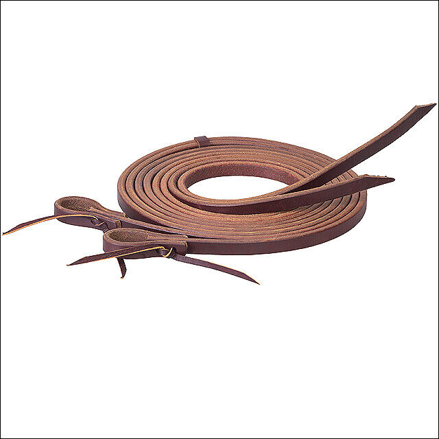 5/8 X 8 Horse Tack Working Cowboy Leather Split Reins Chestnut - Uhorse