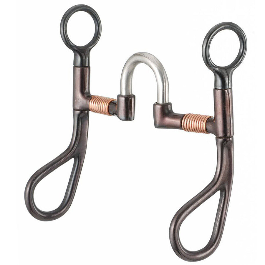 5 In Mouth Tough 1 Kelly Silver Star Teardrop H. Correction Bit – by Hilason – Cowboy and equestrian accessories