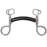 5 in Toklat Swivel Cheek Bumper Horse Bit W/ Black Steel Mullen