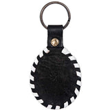 Hand Tooled Leather Key Chain Key Ring Handcraft Handmade Hilason