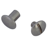 100 Pcs. 1/2 In Western Horse Saddle Chicago Stainless Steel Screw Set - Uhorse