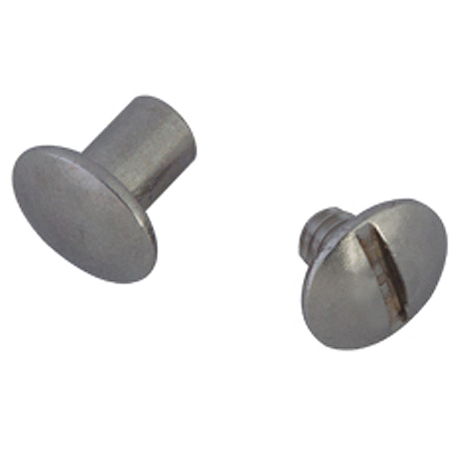 100 Pcs. 1/2 In Western Horse Saddle Chicago Stainless Steel Screw Set - Uhorse